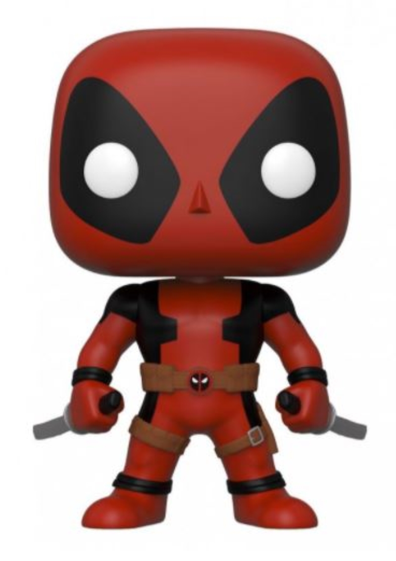 FUNKO ACTION FIGURES FUNKO POP MARVEL 10" DEADPOOL W/ SWORDS RED